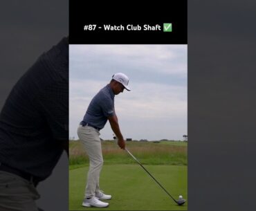 How to shallow the club (Golf Swing Slow Motion Driver)