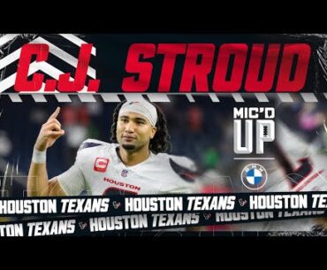 Texans QB C.J. Stroud was Mic'd Up in Week 2 against the Chicago Bears | Mic'd up pres by BMW