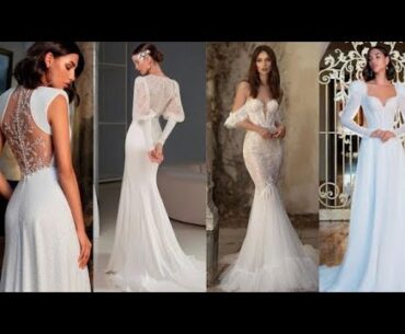 Feel glamorous wearing these  fit and flare wedding gowns #romanticweddingdress #bride #modernbride