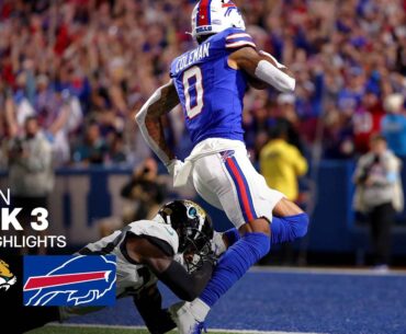 Jacksonville Jaguars vs. Buffalo Bills Game Highlights | NFL 2024 Season Week 3