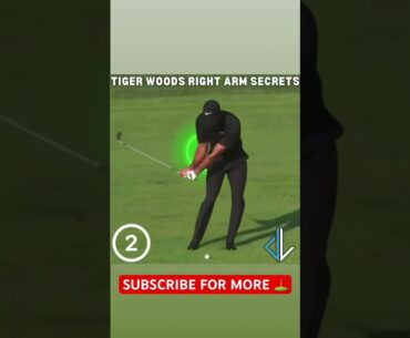 Tiger Woods Right Arm in the Downswing #tigerwoods #golf #golfswing