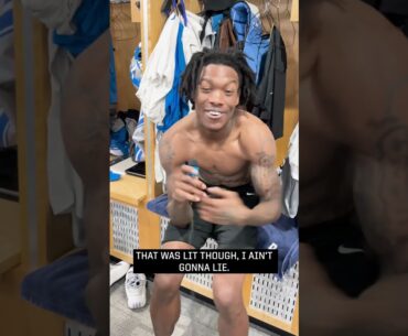 The guys describe their first NFL game in 1️⃣ word | Detroit Lions #shorts