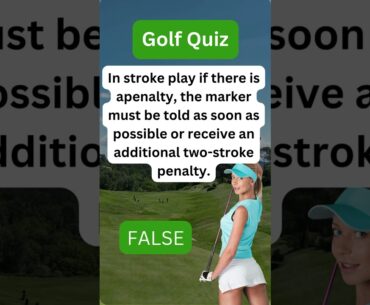 USGA Golf Rule 3.3b(1): Reporting Penalties in Stroke Play