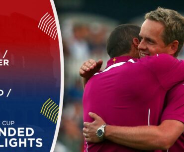 Luke Donald & Sergio Garcia vs Tiger Woods & Steve Stricker | Back Nine Battle | 2012 Ryder Cup