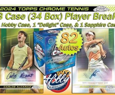 2024 Topps Chrome Tennis + SAPPHIRE 3 Case Player Break#1 eBay 09/21/24