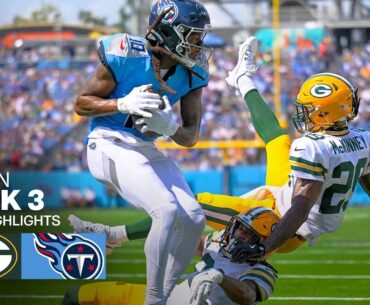 Green Bay Packers Vs. Tennessee Titans Game Highlights | NFL 2024 Week 3