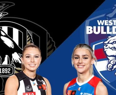 Collingwood v Western Bulldogs AFLW Football Live from Victoria Park