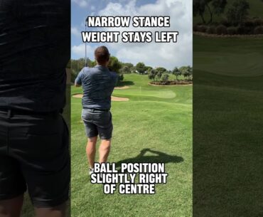 How to hit the three quarter wedge shot? #golf #golftips #golfswing #golfcoach