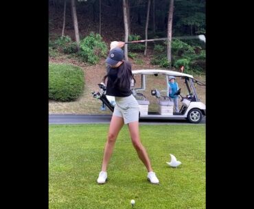 KLPGA 이한솔 프로의 부드러운 아이언샷!  #golf #kpga #골프스윙