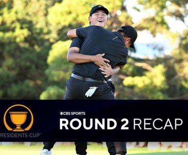International team FIRES BACK, sweeping all five foursomes on Day 2 of Presidents Cup