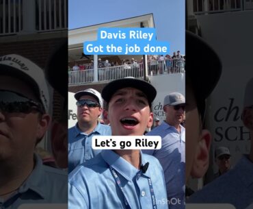 Davis Riley gets the job done at the Charles Schwab Challenge #pgatour #golf #trending #davisriley