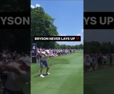 Full send for @brysondechambeau at the drivable par-4 4th 🔥 #livgolf #shorts