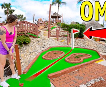 Elisha Absolutely LOVES This Mini Golf Course!