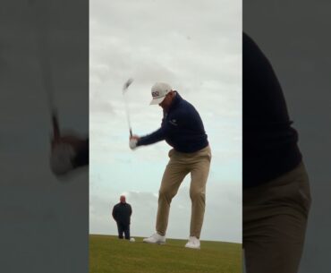 Billy Horschel during a practice round at Kingsbarns #dunhilllinks ⛳️