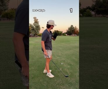 Hole 2 Of BREAKING 90 WITH ONE GOLF CLUB!!