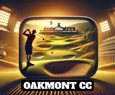 Thrilling Golf Simulator Action at ★ Oakmont CC ★ Using My Backyard Garmin Approach R10 and GSPro!