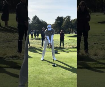 Rasmus Hojgaard Driver face on Carnoustie 2024 #golf #golfswing