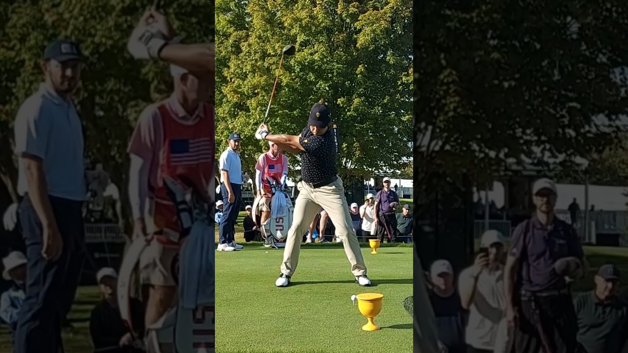 Hideki Matsuyama @ The 2024 Presidents Cup in Montreal 🇨🇦 (Face On Swing) Hideki Matsuyama @ The 2024 Presidents Cup in Montreal 🇨🇦 (Face On Swing)