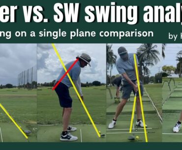 Golf swing analysis - Driver vs. SW on a single plane | FO+Dtl