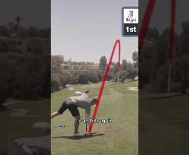 Who had the better tee shot?