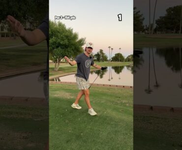 Hole 4 Of BREAKING 90 WITH ONE GOLF CLUB!!