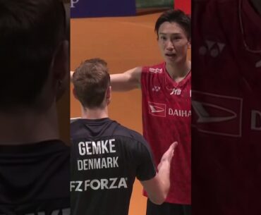 Kento momota vs rasmus gemke #badminton #badmintonhighlights #badmintonlovers #amazingbadminton
