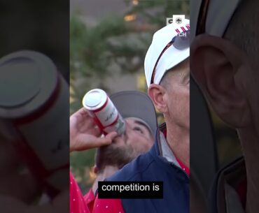 Max Homa pounds a Bud Heavy  #golf #shorts
