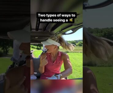Are you scared of bees? 🐝 #golf #golfer
