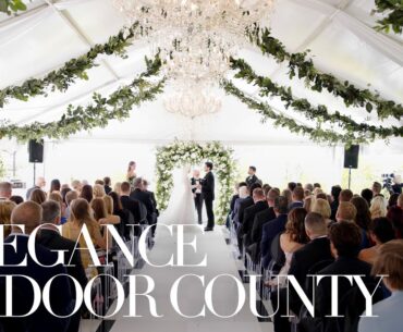 Elegant Romance in Door County at Horseshoe Bay Golf Club | Door County Wedding Videography