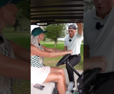 Trying to impress cart girl! #golf #golfing #shorts