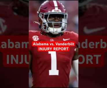 Alabama Football Injury Report On Kendrick Law & Justin Jefferson | SEC News #shorts