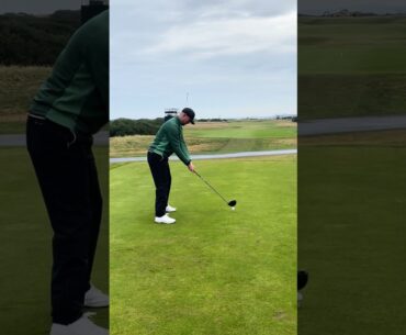 Richard Mansell Driver Swing down the line St. Andrews 2024 Dunhill day 4 hole 13 #golf