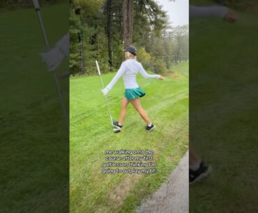 Maybe after lesson 2 I will?😅 #shorts #golf #golfer #college #relationship #golfing