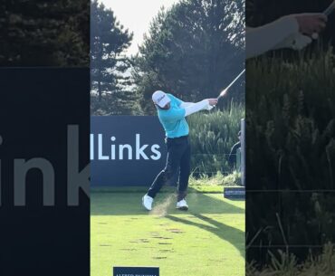Jordan Smith Iron Tee Shot Swing Face On Carnoustie 2024 #golf #golfswing