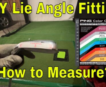 Golf Club Lie Angle Test! How to Measure Golf Club Lie Angle! Ping Golf Club Lie Angle Measurement!