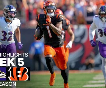 Baltimore Ravens vs. Cincinnati Bengals Game Highlights | NFL 2024 Season Week 5