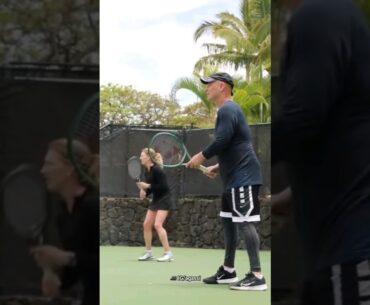 Andre Agassi (53 years old) and his wife Steffi Graf (54). Legends! 😍 #tennis