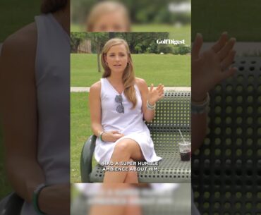Meredith Scheffler talks about meeting Scottie. 😂  #golf #golfdigest #shorts #scottiescheffler