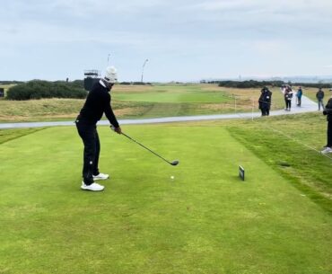 Francesco Laporta Driver Swing Down the line St. Andrews 2024