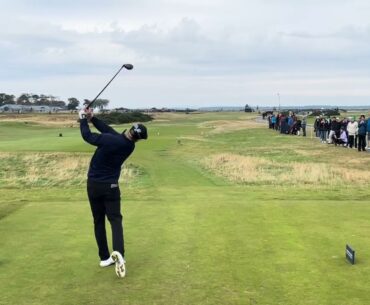 Jens Dantorp Tee Shot St Andrews Dunhill 2024 Day 4 Hole 3