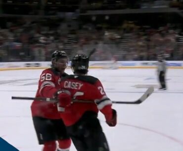 Devils' Seamus Casey Pulls Slick Deke Before Lasering First Career NHL Goal