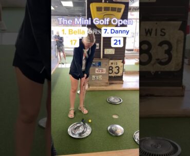 Hole 10, Championship Match Mini Golf Open | 1. Bella vs 7. Danny #minigolf