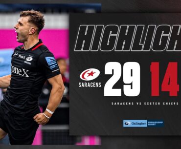 THREE GAMES UNBEATEN | Ben Earl DOUBLE | Saracens 29-14 Exeter Chiefs | Premiership Rugby Highlights