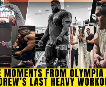Andrew's last heavy workout + Should Nick do Arnold 25 ? Blessing is huge + More Olympia moments
