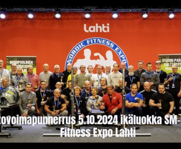 5.10.2024 Toistovoimapunnerrus ikäluokka SM-kisat Fitness Expo Lahti