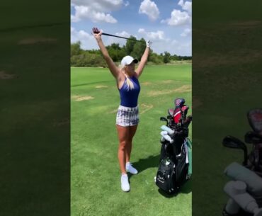 Golf swing lady _ Beauty golfer _ TikTok golf stories  @GOLF DAILY @GOLF SHORT #golfswing #golflife