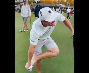 Only in Adelaide would a fan bet @brysondechambeau his socks 😅🎥:  @CrushersGC #LIVGolf #shorts