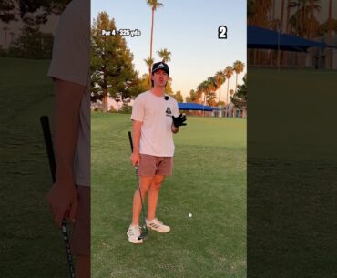 Hole 10 Of BREAKING 90 WITH ONE GOLF CLUB!!