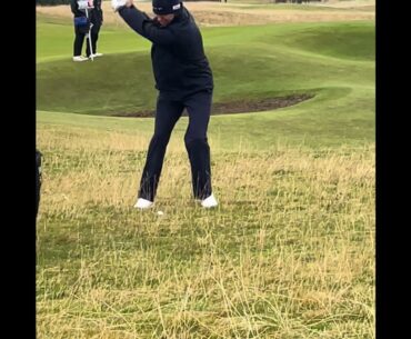 Yannik Paul Golf Swing 115 Yard shot St Andrews Dunhill Day 4, Hole 13 #golf