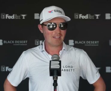 Ben Griffin Friday Flash Interview 2024 Black Desert Championship